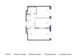 Продам двухкомнатную квартиру, 52.8 м2, Московская область, микрорайон Пригород Лесное, к4.1