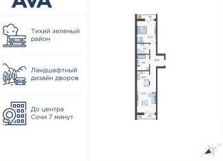 Продажа двухкомнатной квартиры, 50.9 м2, Краснодарский край