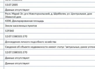 Продам дом, 26 м2, Марий Эл, Центральная улица, 36