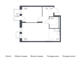 Продается однокомнатная квартира, 40.9 м2, Московская область, жилой комплекс Горки Парк, к4.2
