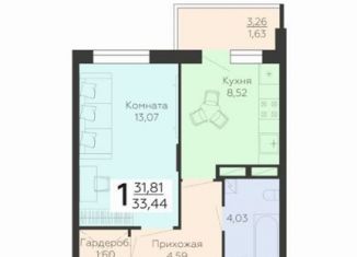 Продам 1-комнатную квартиру, 34 м2, Воронежская область