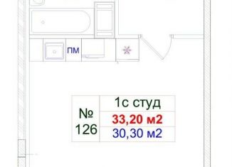 Продажа квартиры студии, 31.5 м2, Ленинградская область