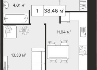Продаю 1-комнатную квартиру, 38.5 м2, Тульская область
