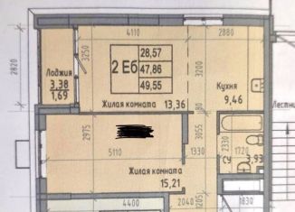 Продается 2-комнатная квартира, 49.6 м2, Волгоград, Советский район, улица Грибанова, 3А