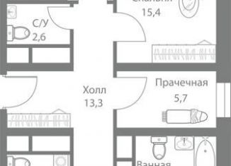 Продам 4-комнатную квартиру, 114.7 м2, Москва, станция Немчиновка