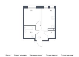 Продается 1-ком. квартира, 32 м2, Москва, район Печатники, жилой комплекс Квартал на воде, 2