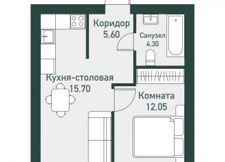 Продажа 1-комнатной квартиры, 37.1 м2, Челябинская область