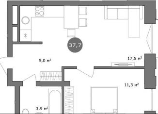 Продажа 1-комнатной квартиры, 37.7 м2, Новосибирск, Ленинский район, 3-й переулок Римского-Корсакова
