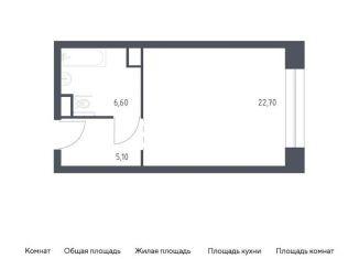 Квартира на продажу студия, 34.4 м2, Москва, Стремянный переулок, 2, метро Серпуховская