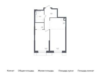 Продам 1-комнатную квартиру, 52.4 м2, Московская область, жилой комплекс Спутник, 20