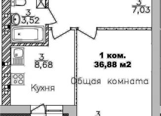 Продаю однокомнатную квартиру, 36.9 м2, Новосибирск, метро Площадь Гарина-Михайловского, улица Романтиков, 16