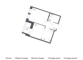Продажа 2-комнатной квартиры, 36.7 м2, посёлок Песочный