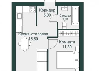 1-ком. квартира на продажу, 36.6 м2, Челябинская область