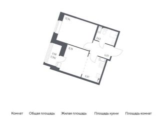 Продаю 2-комнатную квартиру, 36.4 м2, посёлок Песочный