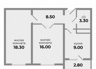 Продается 2-ком. квартира, 55.5 м2, Михайловск, Прекрасная улица, 19