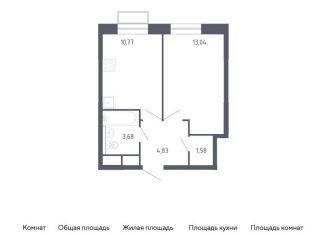 Продается 1-комнатная квартира, 33.9 м2, Балашиха, жилой квартал Новоград Павлино, к6