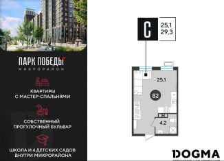 Квартира на продажу студия, 29.3 м2, Краснодар, Главная городская площадь, микрорайон Центральный