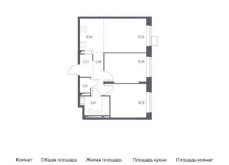 Продажа 2-комнатной квартиры, 51.2 м2, Московская область, микрорайон Пригород Лесное, к5.1