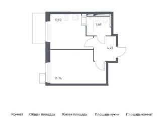 Продажа однокомнатной квартиры, 33.8 м2, Московская область, микрорайон Пригород Лесное, к5.2