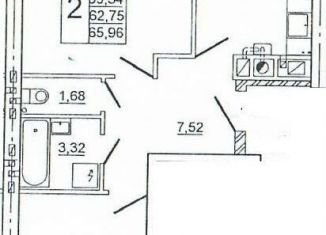 Продажа 2-комнатной квартиры, 66.6 м2, Смоленск, Промышленный район, улица Крупской, 54Б