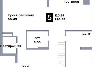 Продается пятикомнатная квартира, 228.8 м2, Самарская область