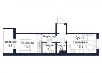 Продается однокомнатная квартира, 33.5 м2, Челябинская область