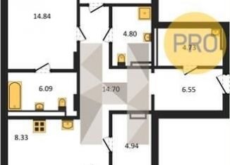 Продам 3-комнатную квартиру, 118.3 м2, Новосибирск, Кедровая улица, с45к1