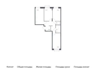 Продажа трехкомнатной квартиры, 76.1 м2, городской округ Красногорск, жилой комплекс Квартал Строгино, к2