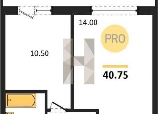 Продажа 1-комнатной квартиры, 40.8 м2, рабочий посёлок Краснообск