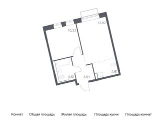 Продам 1-комнатную квартиру, 36.5 м2, Москва, жилой комплекс Квартал Западный, к1