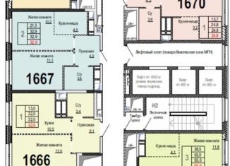 1-комнатная квартира на продажу, 31.9 м2, рабочий посёлок Новоивановское, ЖК Инновация