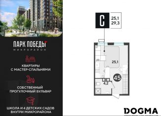 Продажа квартиры студии, 29.3 м2, Краснодар