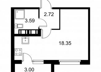 Квартира на продажу студия, 26.2 м2, Колпино