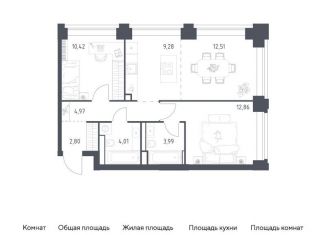 Продам 3-комнатную квартиру, 60.8 м2, Москва, метро Минская, улица МЖД Киевское 5-й км, 5с22