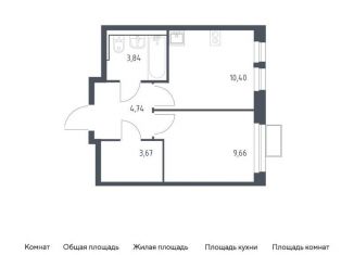 Продается однокомнатная квартира, 32.3 м2, Химки, жилой комплекс Квартал Ивакино, к2
