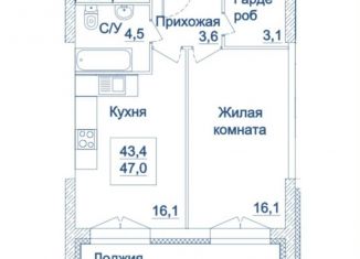 Продаю 1-комнатную квартиру, 47 м2, Москва, метро Хорошёвская, Хорошёвское шоссе, 25Ак3