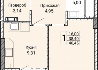 Продажа однокомнатной квартиры, 40.5 м2, Севастополь, улица Братьев Манганари, 28