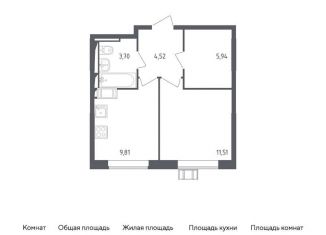 Продаю однокомнатную квартиру, 35.5 м2, Московская область, Советская площадь