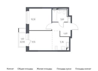 Продажа 1-комнатной квартиры, 34.1 м2, Московская область, микрорайон Пригород Лесное, к5.1