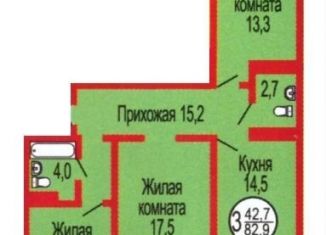 Продажа трехкомнатной квартиры, 83 м2, Оренбург, ЖК Дубки