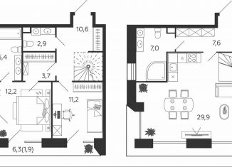 Продам 2-комнатную квартиру, 94.4 м2, Москва, улица Петра Кончаловского, 7к3, метро Нагатинская