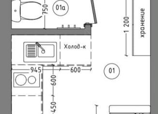 Продается квартира студия, 21.7 м2, Москва, улица Петровка, 17с3, ЦАО