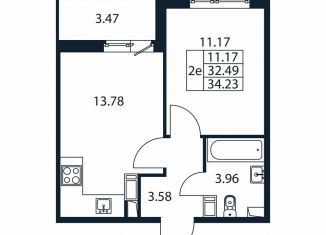 Продажа 1-ком. квартиры, 36 м2, Мурино