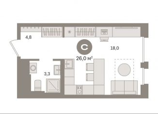 Продается квартира студия, 26 м2, Москва, жилой комплекс Квартал Герцена, к1, район Бирюлёво Восточное