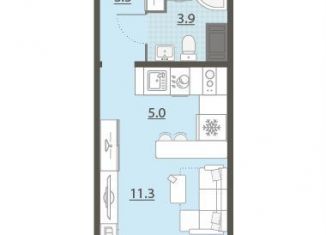 Продается квартира студия, 23.5 м2, Екатеринбург, улица Архитектора Белянкина, ЖК Меридиан