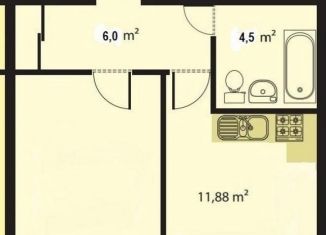 Продается 1-комнатная квартира, 43.1 м2, Санкт-Петербург, Красносельский район, улица Катерников