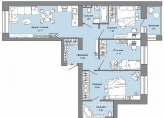 Продается 3-комнатная квартира, 87.1 м2, Киров