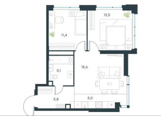 Продается трехкомнатная квартира, 56.4 м2, Москва, метро Аминьевская