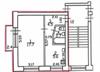 1-ком. квартира на продажу, 30.5 м2, Санкт-Петербург, Новоизмайловский проспект, 79, метро Парк Победы