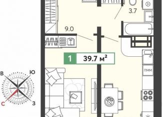 Продаю 1-комнатную квартиру, 39.7 м2, Пензенская область